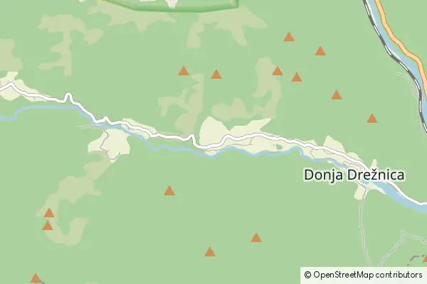 Mapa Donja Drežnica