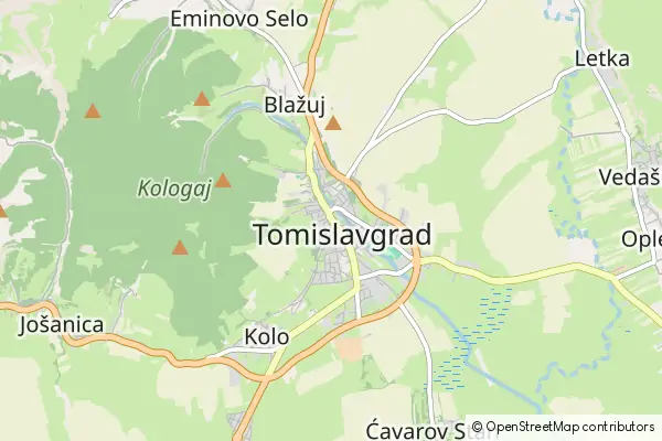 Mapa Tomislavgrad