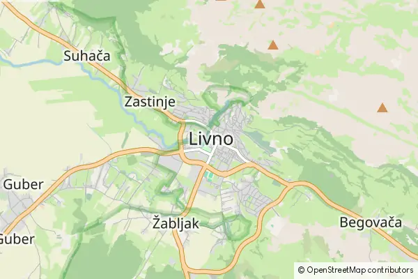 Mapa Livno