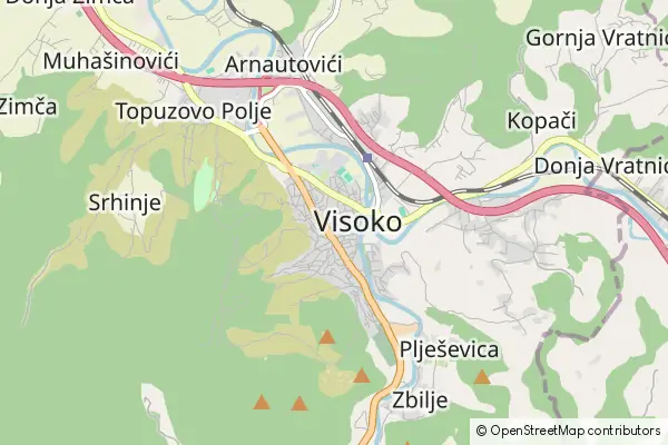 Mapa Visoko