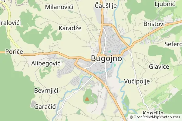 Mapa Bugojno