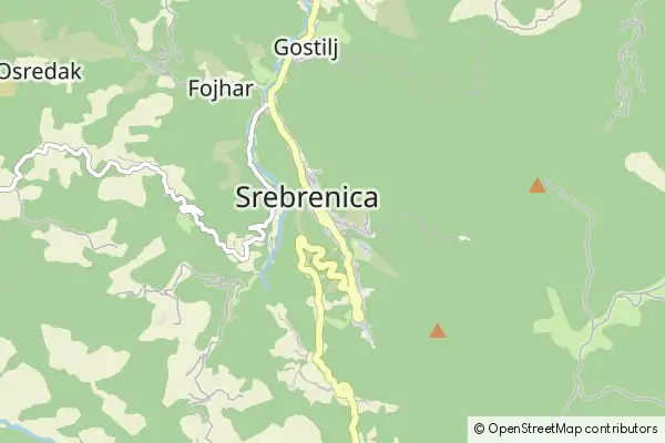 Mapa Srebrenica