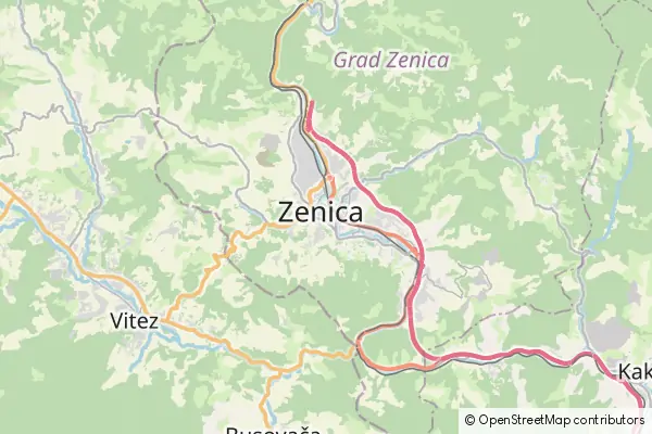 Mapa Zenica