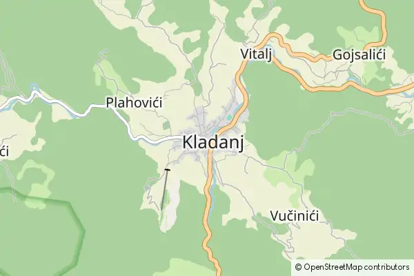 Mapa Kladanj