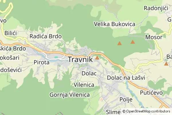 Mapa Travnik