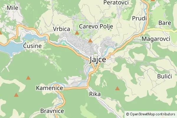 Mapa Jajce