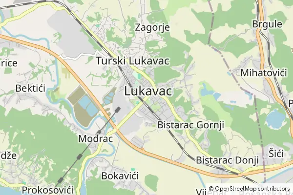 Mapa Lukavac