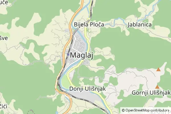 Mapa Maglaj