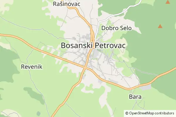 Mapa Bosanski Petrovac