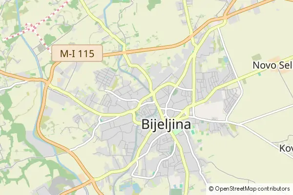 Mapa Bijeljina