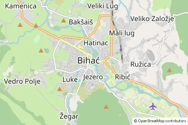 Mapa Bihać