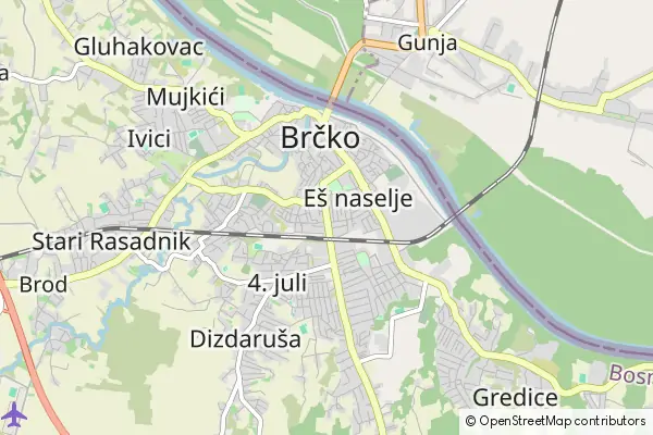 Mapa Brczko