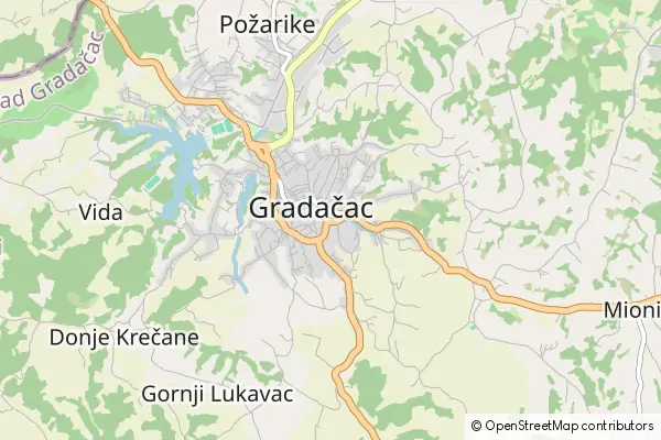 Mapa Gradačac