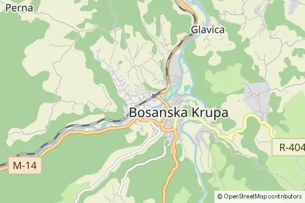 Mapa Bosanska Krupa