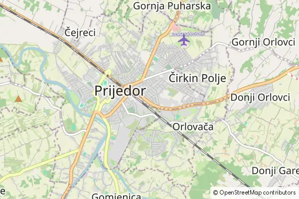 Mapa Prijedor