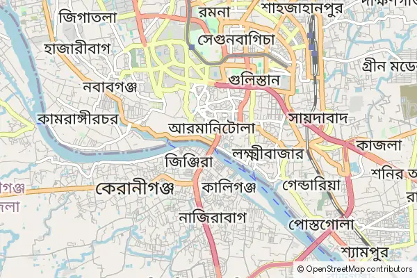 Mapa Dhaka City