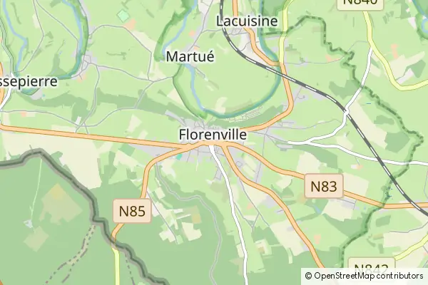 Mapa Florenville