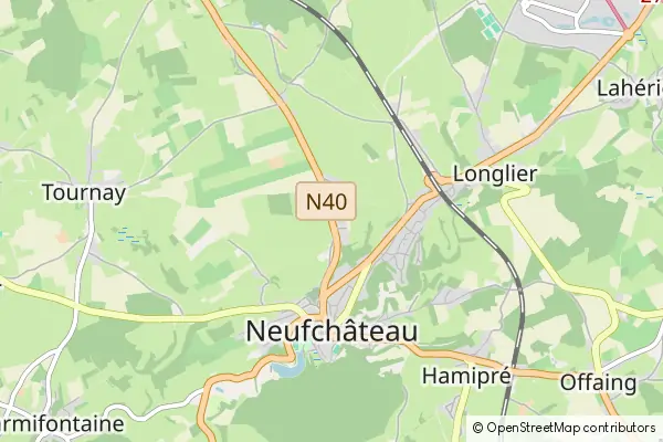 Mapa Recogne (Neufchateau)