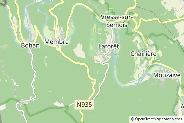 Mapa Alle-sur-Semois