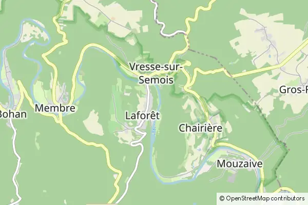 Mapa Vresse-sur-Semois