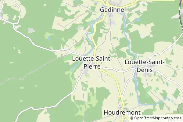 Mapa Louette-St-Pierre