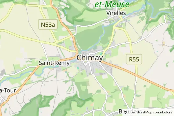 Mapa Chimay