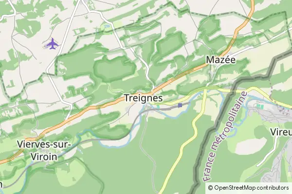 Mapa Treignes