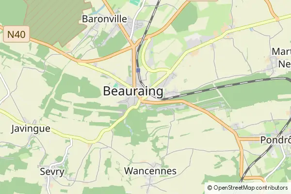 Mapa Beauraing