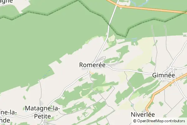 Mapa Romerée