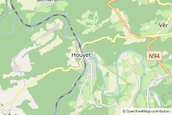 Mapa Houyet