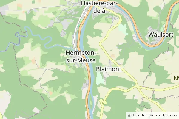 Mapa Hastière