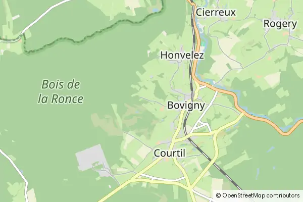 Mapa Bovigny