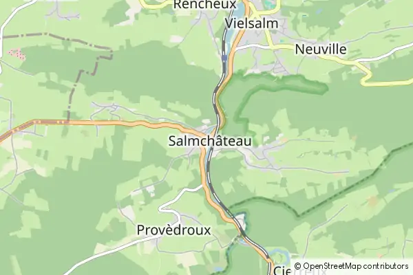 Mapa Salmchâteau