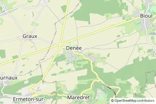 Mapa Denée