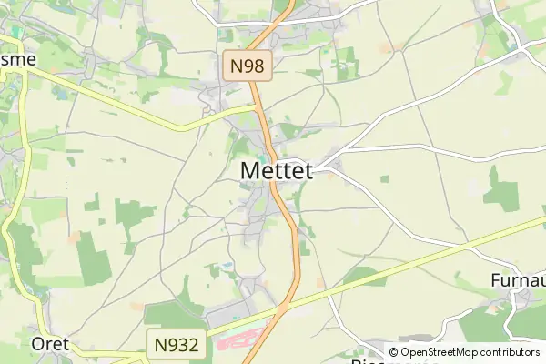 Mapa Mettet