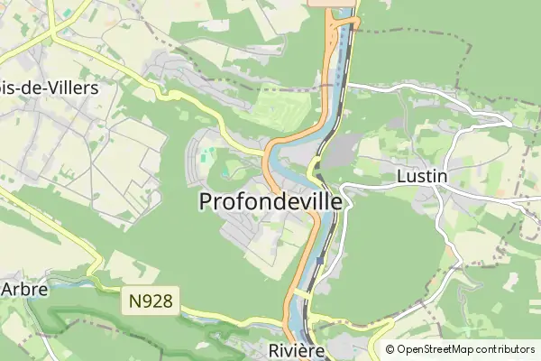 Mapa Profondeville