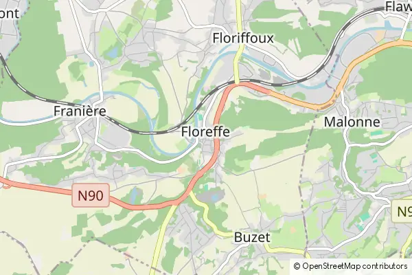 Mapa Floreffe