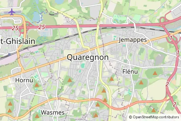 Mapa Quaregnon