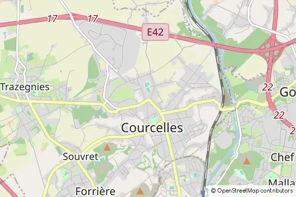 Mapa Courcelles