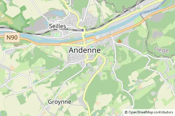 Mapa Andenne