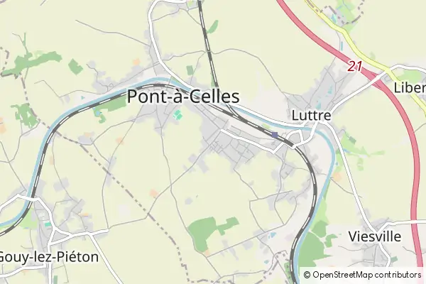 Mapa Pont-à-Celles