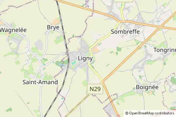 Mapa Ligny