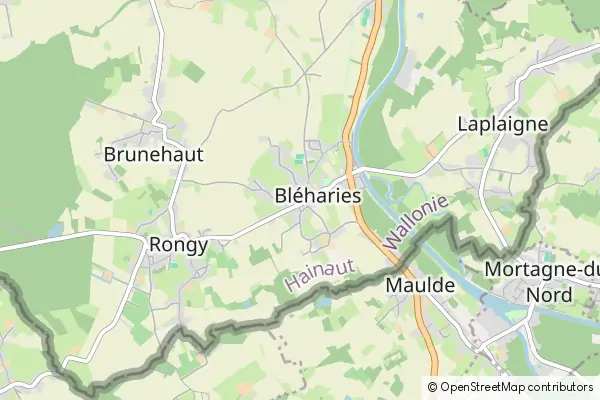 Mapa Bléharies