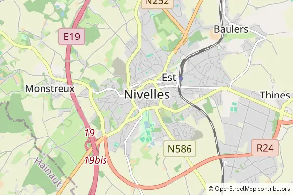 Mapa Nivelles