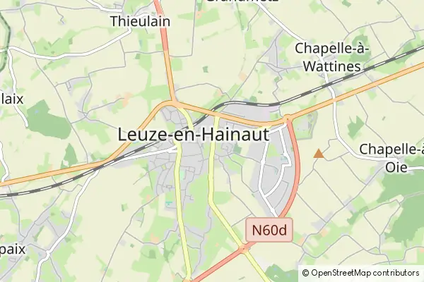 Mapa Leuze-en-Hainaut