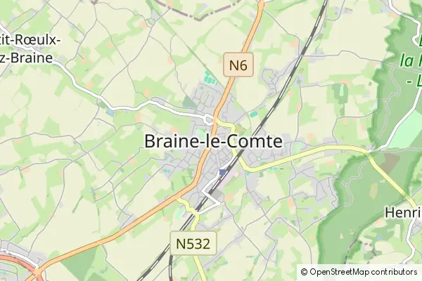 Mapa Braine-le-Comte