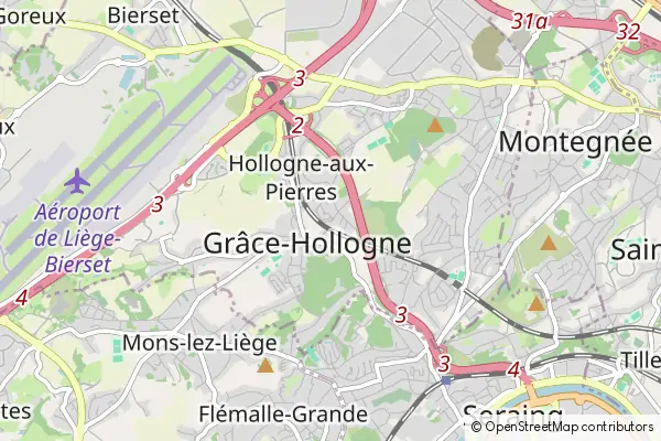 Mapa Grâce-Hollogne