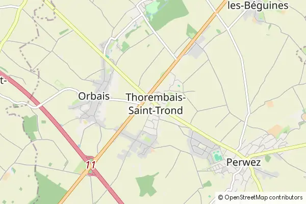 Mapa Thorembais-Saint-Trond