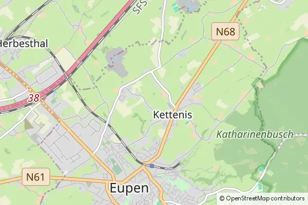 Mapa Eupen