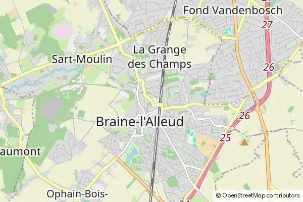 Mapa Braine-l'Alleud